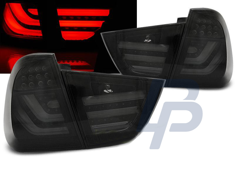 BMW E91 09-11 SMOKE BLACK LED TAILLIGHTS BAR - 3