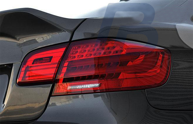 BMW E92  09.06-03.10 RED SMOKE LED TAILLIGHTS BAR - 3