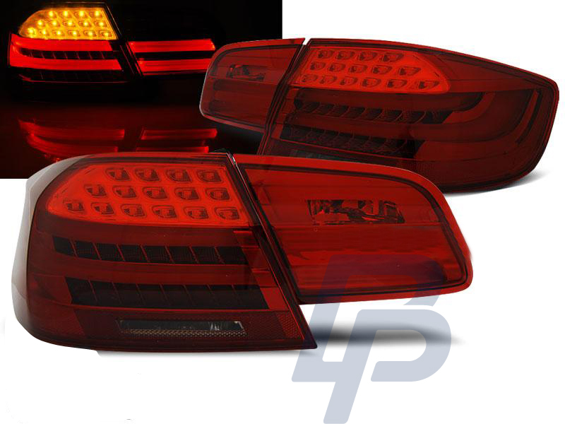 BMW E92  09.06-03.10 RED SMOKE LED TAILLIGHTS BAR - 8