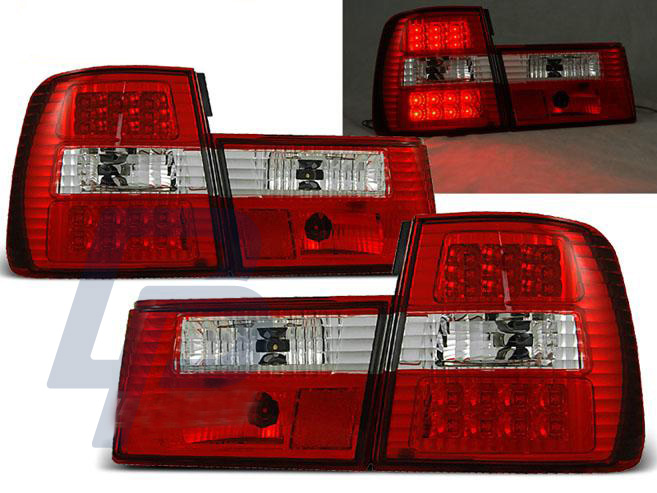 BMW E34 02.88-12.95 RED WHITE LED TAILLIGHTS - 2