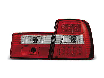 BMW E34 02.88-12.95 RÖD/VITA LED BAKLAMPOR