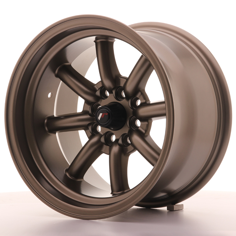 JAPAN RACING JR19 15X9 ET-13 4X100/114 MATT BRONZE