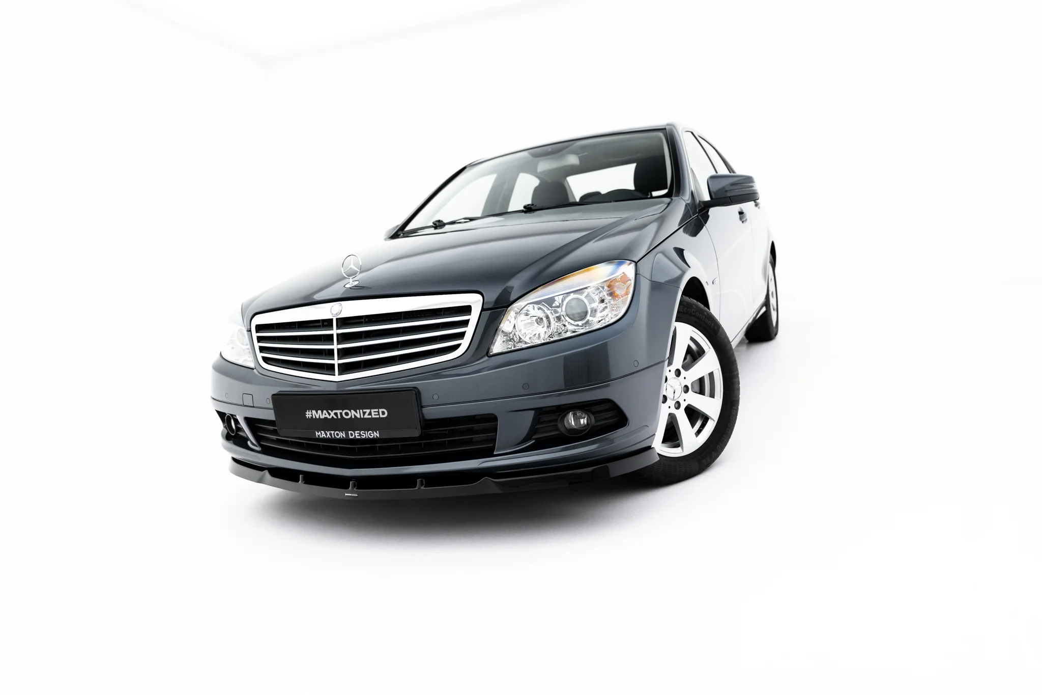 FRONT SPLITTER SUITABLE FOR MERCEDES-BENZ C SEDAN / ESTATE W204 / S204 – MAXTON DESIGN