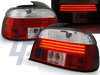 BMW E39 09.95-08.00 RÖD/VITA LED BAKLAMPOR