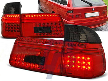 BMW E39 97-08.00 TOURING RÖDA RÖKTONADE LED BAKLAMPOR