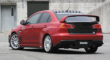 MITSUBISHI EVO X CHARGESPEED SIDESKIRTS BOTTOMLINE