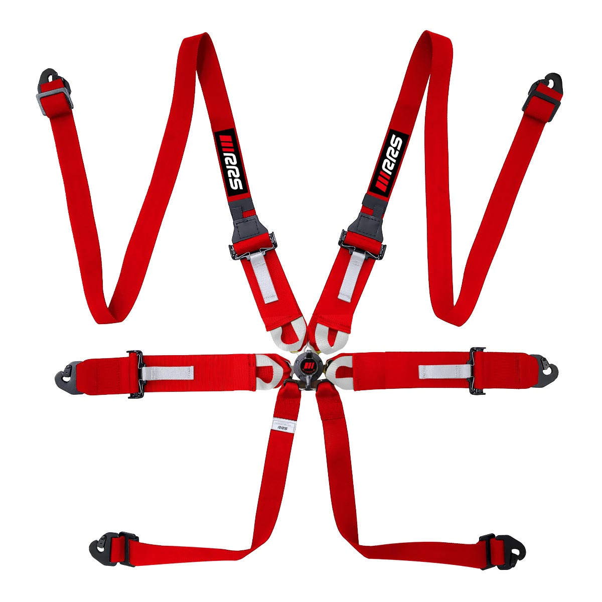 RRS FIA HANS® ONE 6 POINTS - RED HARNESS