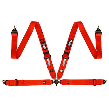 PACK 2 FIA RRS EVO 4-2.5KG 4 POINTS RED HARNESSES