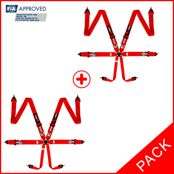 PACK 2 HFIA RRS R6-2.9KG RED HARNESSES - 2