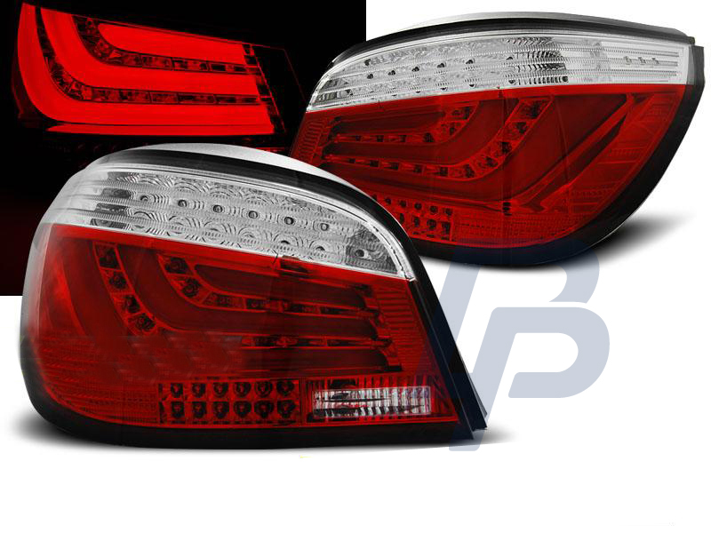 BMW E60 07.03-02.07 RED WHITE LED TAILLIGHTS BAR - 7