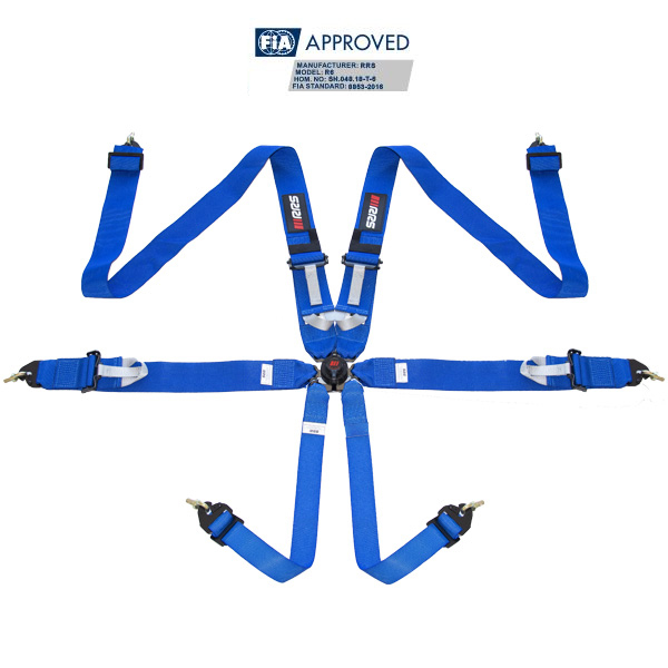 PACK 2 FIA RRS R6-2.9KG BLUE HARNESSES - 3