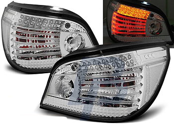 BMW E60 07.03-07 CHROME LED TAILLIGHTS
