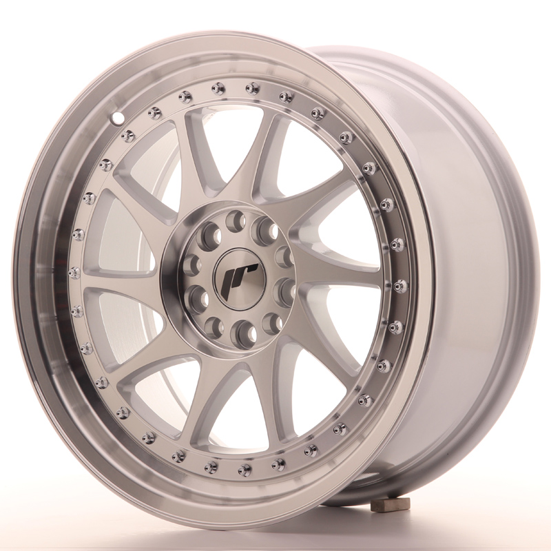 JAPAN RACING JR26 17X8 ET35 4X100/114 MACHINED SIL