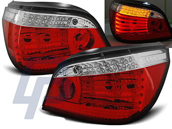 BMW E60 07.03-07 RÖD/VITA LED BAKLAMPOR