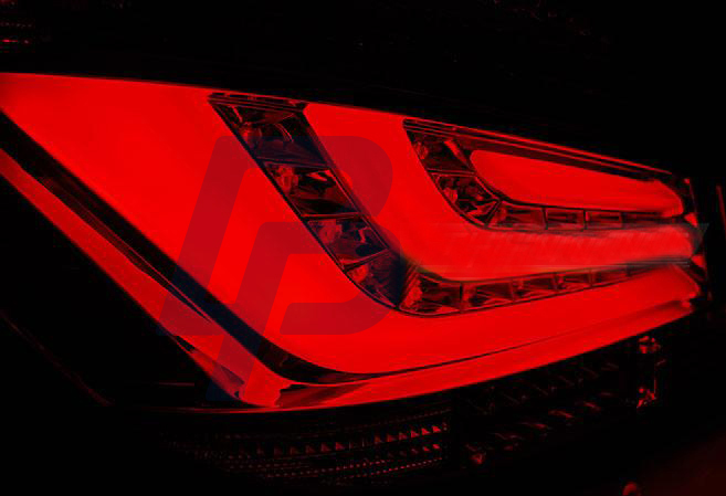 BMW E60 07.03-02.07-12.09 RED WHITE LED TAILLIGHTS BAR - 3