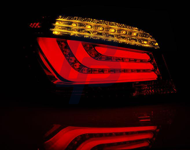 BMW E60 07.03-02.07-12.09 RED WHITE LED TAILLIGHTS BAR - 5