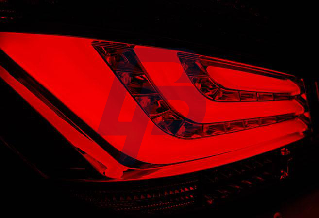 BMW E60 07.03-02.07-12.09 RED SMOKE LED TAILLIGHTS BAR - 3