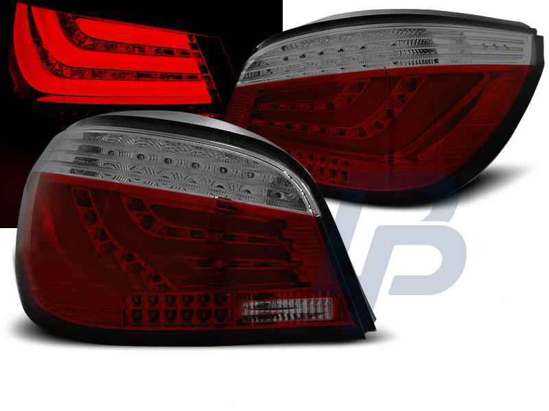 BMW E60 07.03-02.07-12.09 RED SMOKE LED TAILLIGHTS BAR - 7