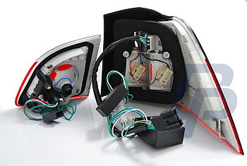 BMW E61 04-03.07 TOURING RED WHITE LED TAILLIGHTS