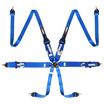 RRS FIA 3" 2" R6 HANS® SUPERLIGHT 2.8KG BLUE HARNESS