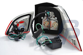 BMW E61 04-03.07 TOURING RED SMOKE LED TAILLIGHTS
