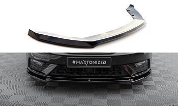 FRONT SPLITTER V.2 SUITABLE FOR SEAT LEON MK3 FACELIFT – MAXTON DESIGN