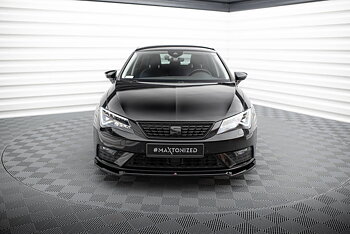 FRONT SPLITTER V.2 SUITABLE FOR SEAT LEON MK3 FACELIFT – MAXTON DESIGN