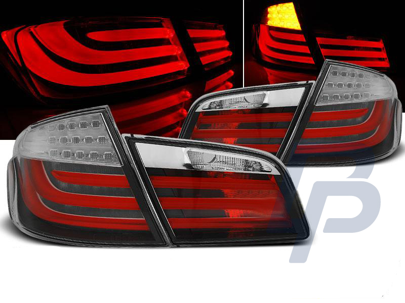 BMW F10 10-07.13 RED WHITE LED TAILLIGHTS BAR - 6