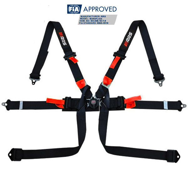 SINGLE-SEATER FIA HANS® HARNESS - BLACK - 2