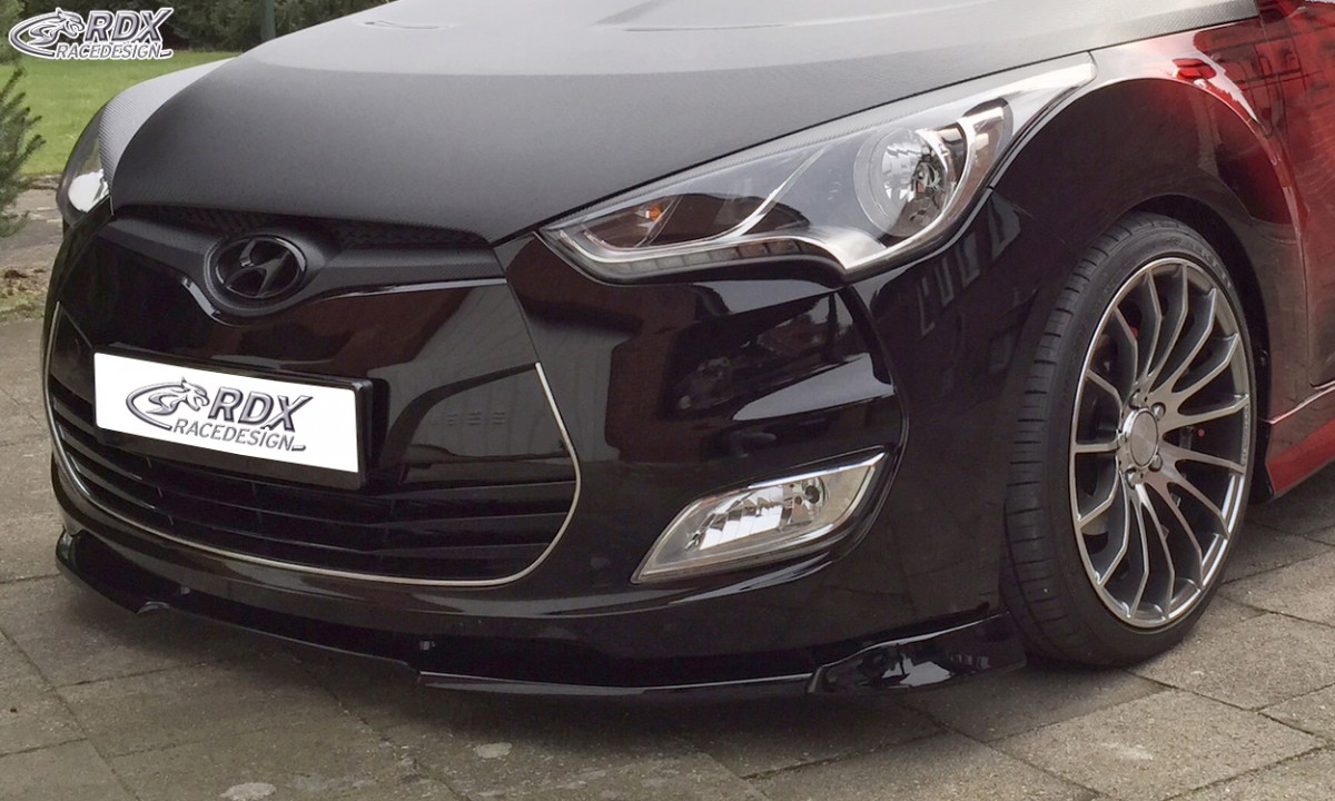 FRONT SPOILER VARIO-X HYUNDAI VELOSTER FRONT LIP SPLITTER - 3