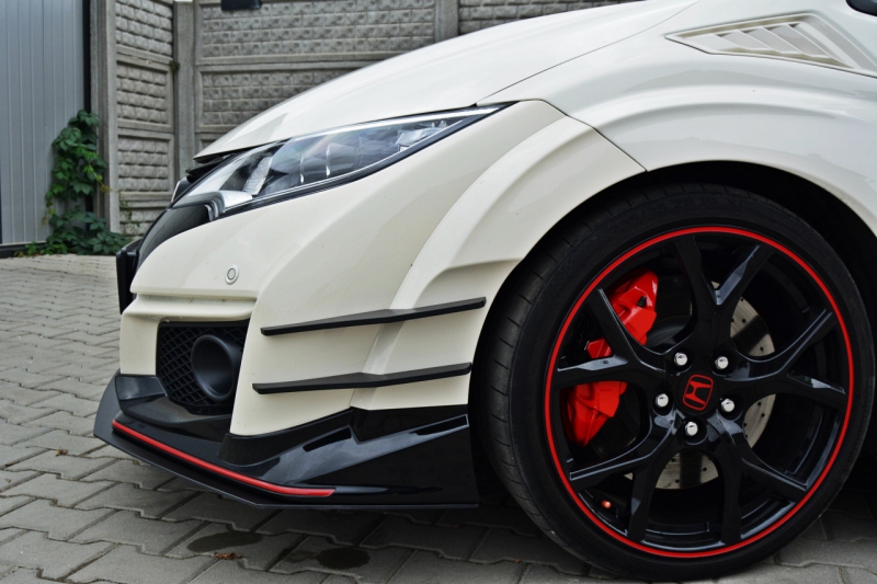 FRONT RACING SPLITTER V.1 HONDA CIVIC IX TYPE R - 3