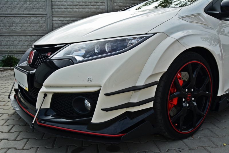 FRONT RACING SPLITTER V.2 HONDA CIVIC IX TYPE R - 3