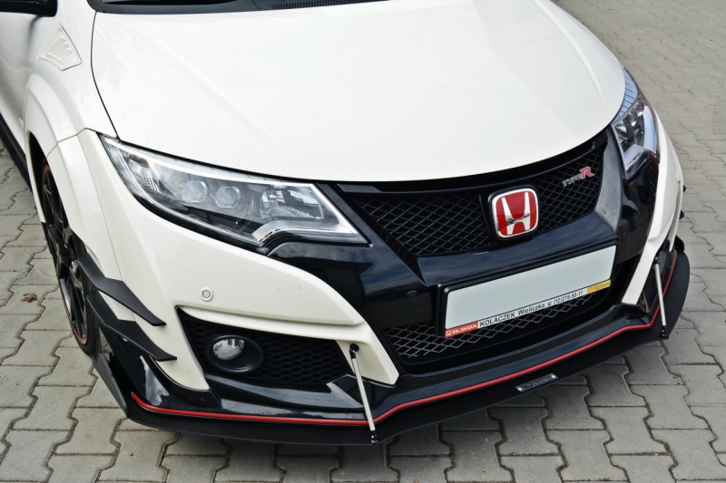 FRONT RACING SPLITTER V.2 HONDA CIVIC IX TYPE R - 2