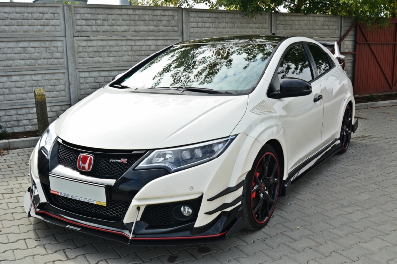 FRONT RACING SPLITTER V.2 HONDA CIVIC IX TYPE R - 4