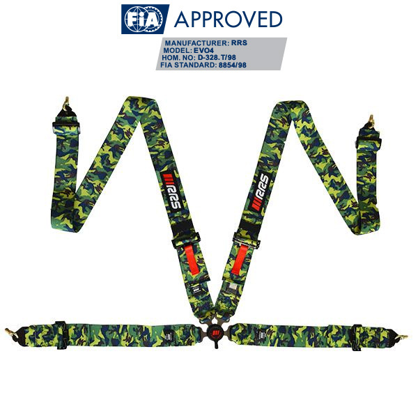 RRS FIA 4 POINTS HARNESS CAMO - 3