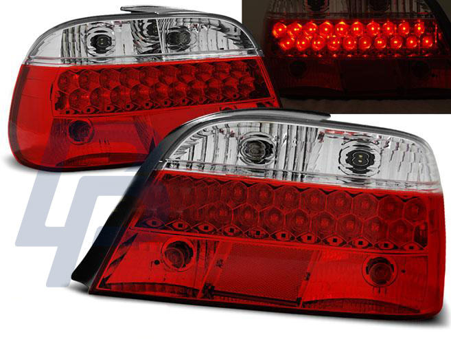 BMW E38 06.94-07.01 RED WHITE LED TAILLIGHTS - 2