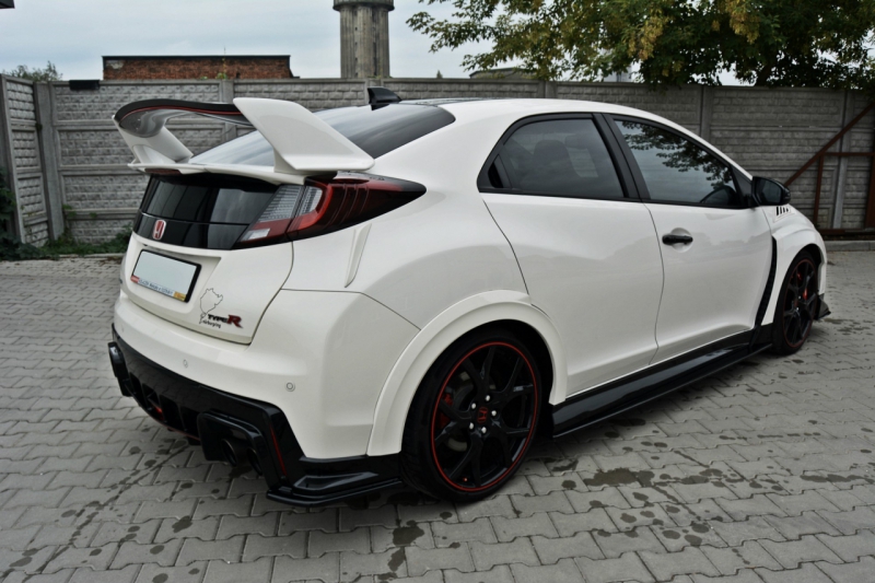 REAR SIDE SPLITTERS HONDA CIVIC IX TYPE R - 3