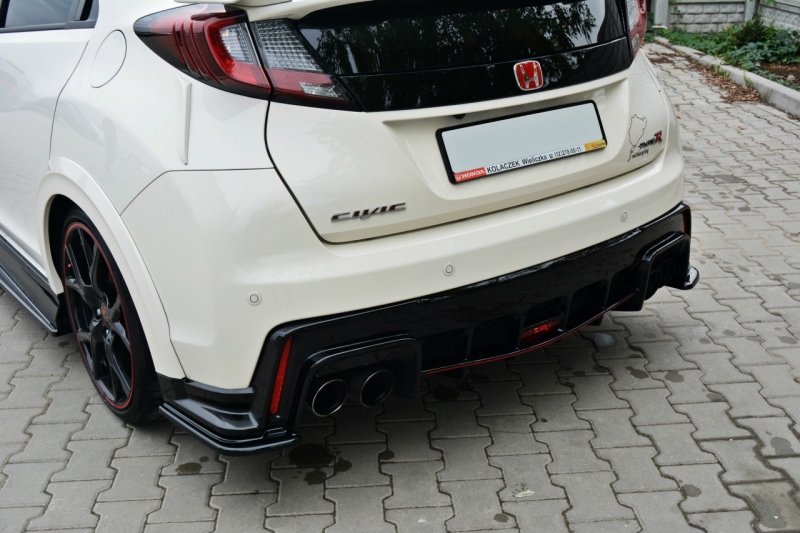 REAR SIDE SPLITTERS HONDA CIVIC IX TYPE R - 2