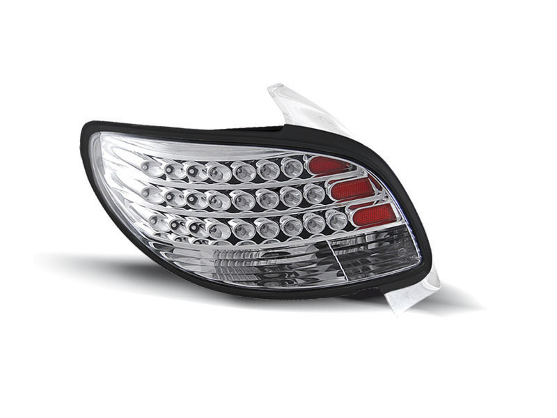 PEUGEOT 206 10.98- CHROME LED TAILLIGHTS