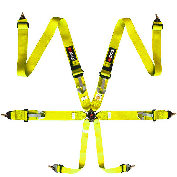 RRS FIA R6 2.9 KG YELLOW HARNESS (6PTS)