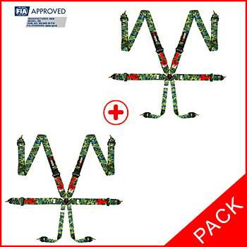 PACK 2 FIA RRS R6-2.9KG - CAMOUFLAGE HARNESSES