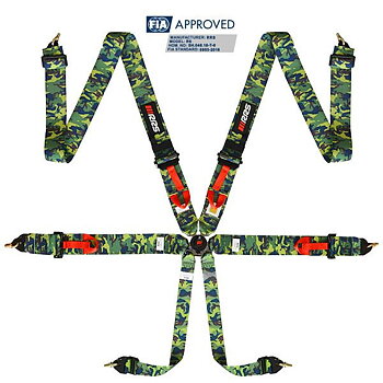 FIA RRS R6 CAMOUFLAGE HARNESS 6 POINTS - DEC 29