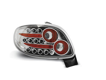 PEUGEOT 206 10.98- CHROME LED TAILLIGHTS