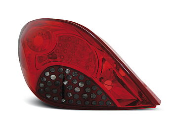 PEUGEOT 207 3D/5D 05.06-06.09 RED SMOKE LED TAILLIGHTS