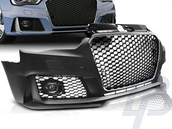 BUMPERS AUDI A3 12-16 RS3 STYLE CHROME BLACK