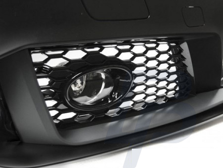 AUDI A3 12-16 RS3 STYLE KROM SVART STÖTFÅNGARE - 3