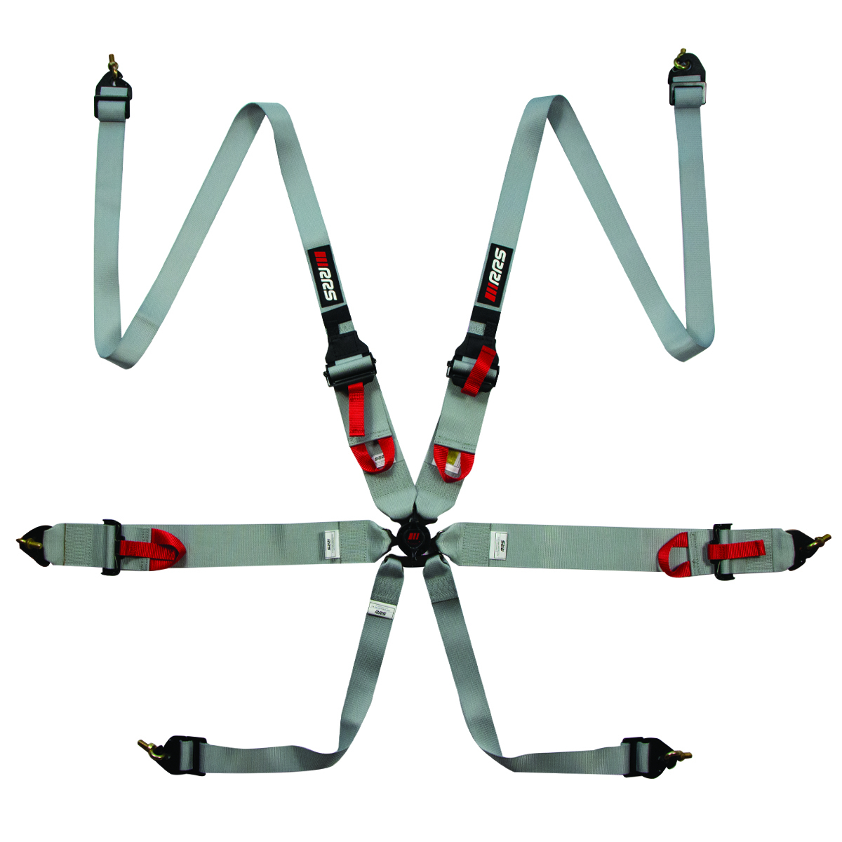 RRS FIA 3" 2" R6 HANS® 2.8KG GREY HARNESS