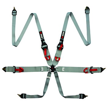 RRS FIA 3" 2" R6 HANS® 2.8KG GREY HARNESS