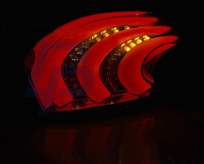 PEUGEOT 208 4.12-06.15 RED WHITE LED TAILLIGHTS BAR - 4
