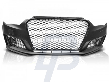 AUDI A3 12-16 RS3 STYLE BLANK SVART STÖTFÅNGARE - 2